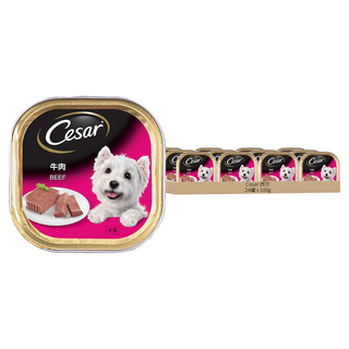 西莎 Cesar 精緻餐盒 成犬濕糧 100g, 牛肉, 24罐
