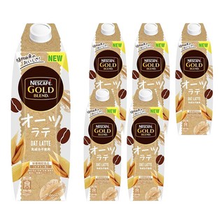 NESCAFE 雀巢咖啡 金牌 混和燕麥拿鐵, 1L, 6瓶