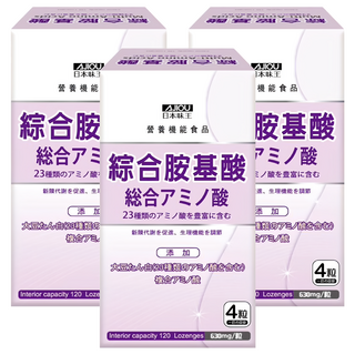 AJIOU 日本味王 綜合胺基酸錠, 120顆, 75g, 3罐