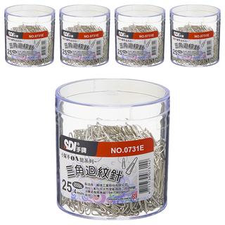 SDI 手牌 三角迴紋針 0731E, 500入, 5罐