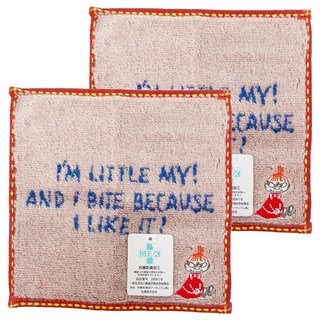 MARUSHIN 丸真 Moomin 嚕嚕米漫畫風口袋小方巾, 淘氣小不點, 2條