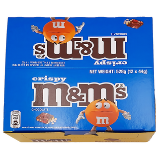 m&m's 片裝巧克力 (牛奶巧克力, 杏仁, 脆心) 44g, 1盒