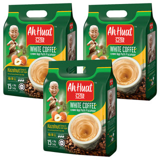 亞發 榛果蔗糖白咖啡 36g, 15包, 3袋