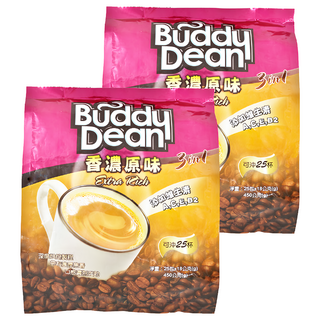 Buddy Dean 巴迪 三合一咖啡 香濃原味 泰國原裝進口, 18g, 25包, 2袋