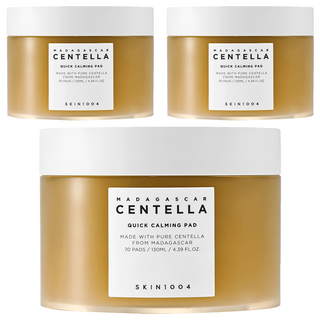 SKIN1004 馬達加斯加積雪草急速舒緩棉片 130ml, 70片, 3罐