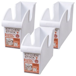 小麥購物 附輪儲物收納盒, 3個, 白色