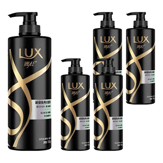 LUX 麗仕 黑曜煥亮洗髮乳 750g 含何首烏黑芝麻精華, 5瓶