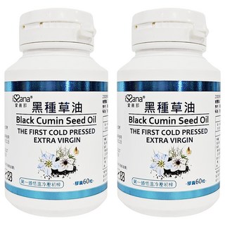 iSSana 愛善那 純黑種草油膠囊 通過ISO/HACCP國際認證, 60顆, 0.7g, 2罐
