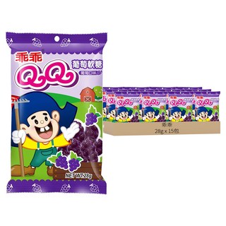 乖乖 QQ葡萄軟糖, 28g, 15包