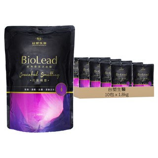 台塑生醫 BioLead 香氛洗衣精 花園精靈 補充包, 1.8kg, 10袋
