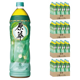 原萃 綠茶玉露, 獨家雲霧工法, 日本頂級玉露茶葉, 無糖無香料, 1.25L, 48瓶