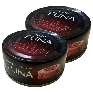 SAJO TUNA 麻辣黃耆鮪魚罐頭 酒紅色, 2罐, 100g