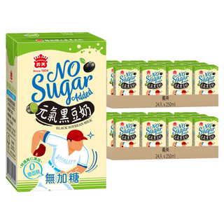 義美 無糖元氣黑豆奶, 250ml, 48入