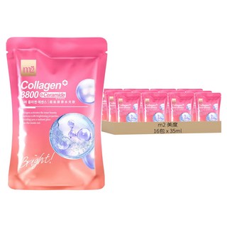 m2 美度 超能膠原水光飲 膠原蛋白3800+賽洛美, 35ml, 16包
