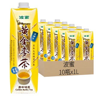 波蜜 黃金麥茶, 不含咖啡因, 10瓶, 1L