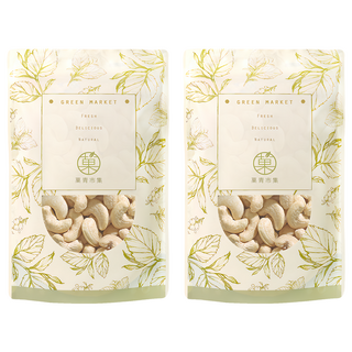 GreenMarket 菓青市集 原味生腰果/堅果, 230g, 2包