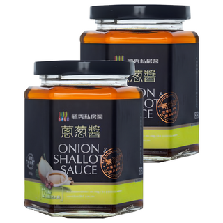 毓秀私房醬 蔥葱醬 五辛素, 正宗台式調味醬 12倍濃縮, 250g, 2罐