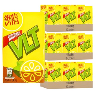 ViTa 維他 檸檬茶飲品 Set 4 x 6包裝, 250ml, 18入