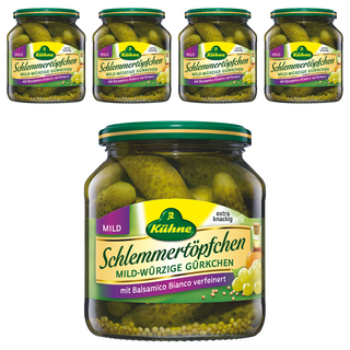 Kuhne 冠利 葡萄醋酸黃瓜, 580ml 530g, 5罐