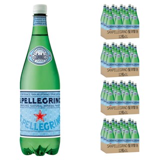 SANPELLEGRINO 聖沛黎洛 氣泡天然礦泉水, 1L, 48瓶