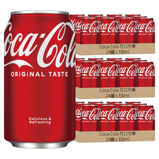 Coca-Cola 可口可樂 汽水, 330ml, 72罐