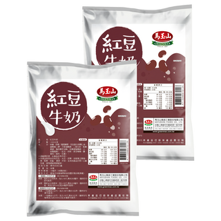 馬玉山 紅豆牛奶, 1kg, 2個