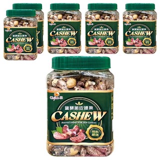 Chiao-E 巧益 鹽酥脆皮腰果, 380g, 6罐