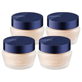 media 媚點 台灣公司貨 極上粉嫩保濕粉底霜 25g, 柔膚色, 4件