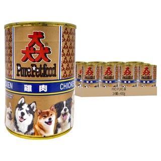 PRO PURE 猋 成犬罐頭, 雞肉, 400g, 24罐