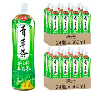 味丹 心茶道健康青草茶, 560ml, 48瓶