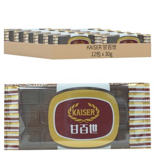 甘百世 巧克力糖, 小包裝, 30g, 12片