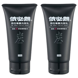 依必朗男性專屬洗面乳-活性炭控油清爽配方，深層清潔臉部，添加維他命E，120g, 2件