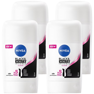 NIVEA 妮維雅 止汗爽身乳膏Pro 無印乾爽, 50ml, 4瓶
