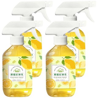 優淨坊 檸檬好神奇萬用清潔劑, 4個, 500ml