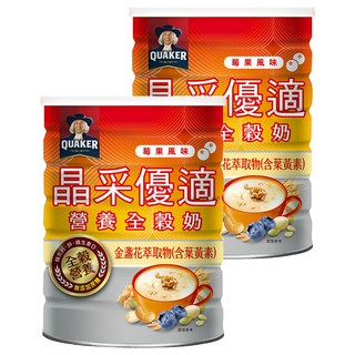 QUAKER 桂格 晶采優適營養全穀奶, 600g, 1入, 2罐