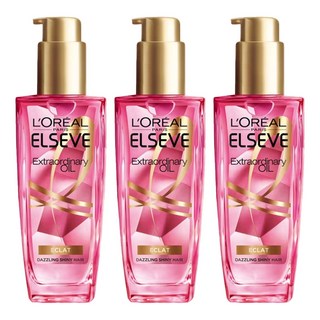 L'OREAL PARiS 巴黎萊雅 金緻護髮精油 玫瑰精華 100ml, 3瓶