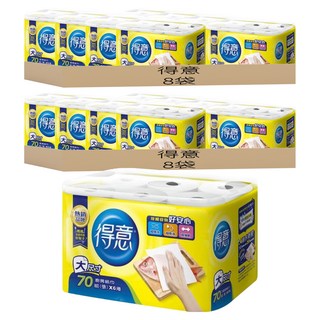 得意 廚房紙巾 70張, 6捲, 16袋