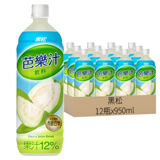 黑松 芭樂汁, 950ml, 12瓶