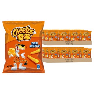 奇多 Cheetos 2倍濃起司口味玉米棒 一口接一口 愛不釋手 濃郁香氣, 46g, 24包