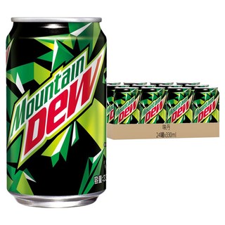 味丹 Mountain Dew 激浪 汽水, 330ml, 24罐