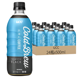 ucc 冷萃黑咖啡, 500ml, 24瓶