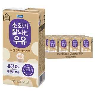 Maeil 每日 Easily Digested Milk 無乳糖 五穀牛奶 190mL x 24入
