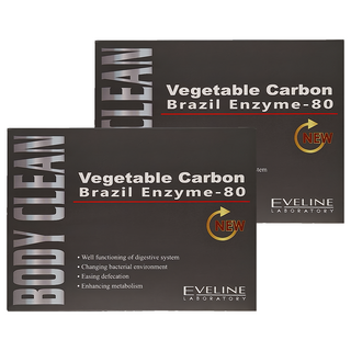 EVELINE 久司道夫 Body clean 清暢強效版膠囊，含80種蔬果酵素，促進腸道蠕動，解決便秘問題, 542mg, 30顆, 2盒