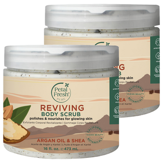 Petal Fresh 有機植萃乳油木果 身體去角質淨白霜, 473ml, 2罐