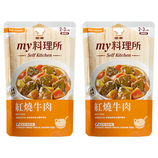 金車 my 料理所 紅燒牛肉 390g 加熱即食 嚴選厚切牛肉 湯頭濃郁, 2包