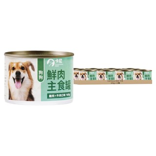 Carnivore RAW 卡尼 狗狗鮮肉主食罐, 雞肉 + 牛肉口味, 165g, 12罐