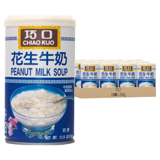 巧口 花生牛奶, 330g, 24罐