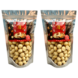 品鮮生活 波霸堅果特大原味夏威夷果, 2包, 300g