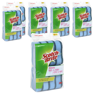 3M Scotch-Brite 百利 防刮海綿菜瓜布, 8個, 6包