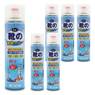 TAMURA 鞋襪消臭抗菌噴霧 360ml 6瓶 保持足部清新乾爽